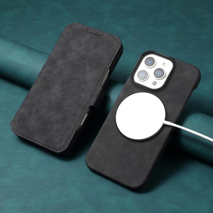 For iPhone 13 Pro Max Denior B07 MagSafe Detachable Leather Phone Case