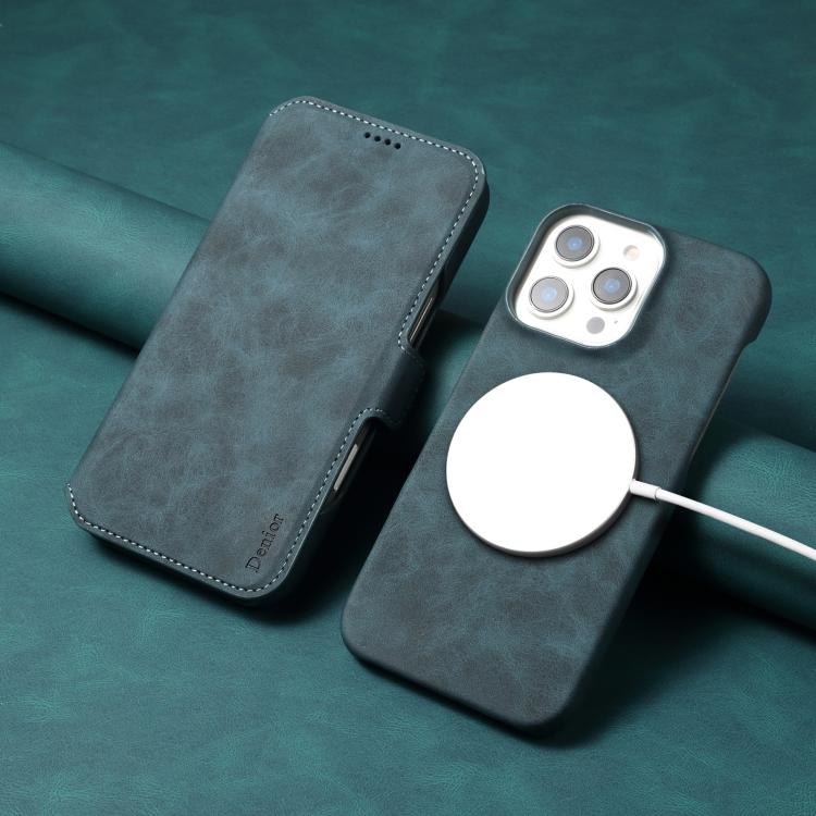 For iPhone 13 Pro Max Denior B07 MagSafe Detachable Leather Phone Case