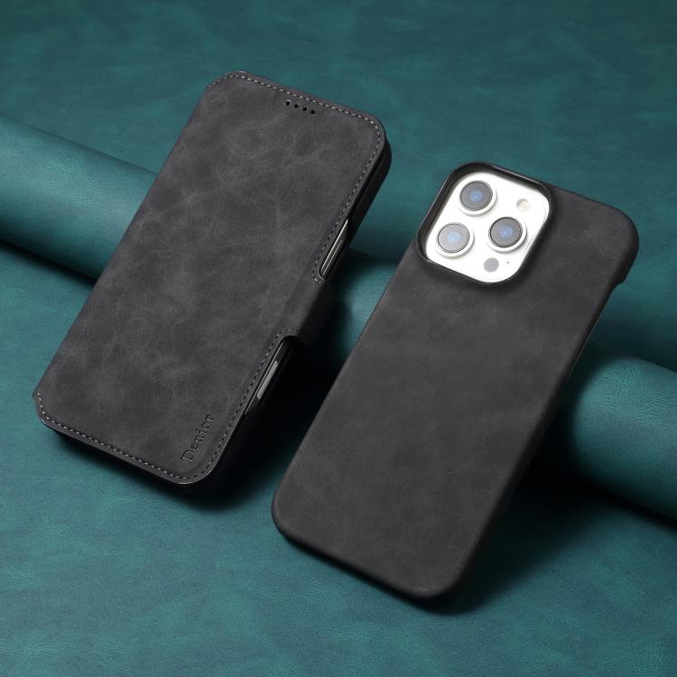 For iPhone 16 Pro Denior B07 MagSafe Detachable Leather Phone Case
