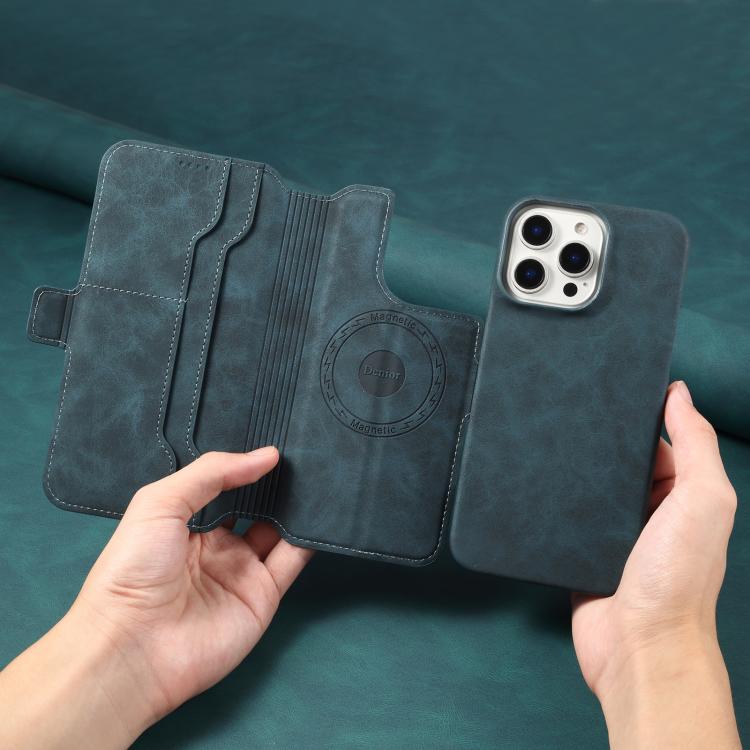 For iPhone 16 Pro Denior B07 MagSafe Detachable Leather Phone Case