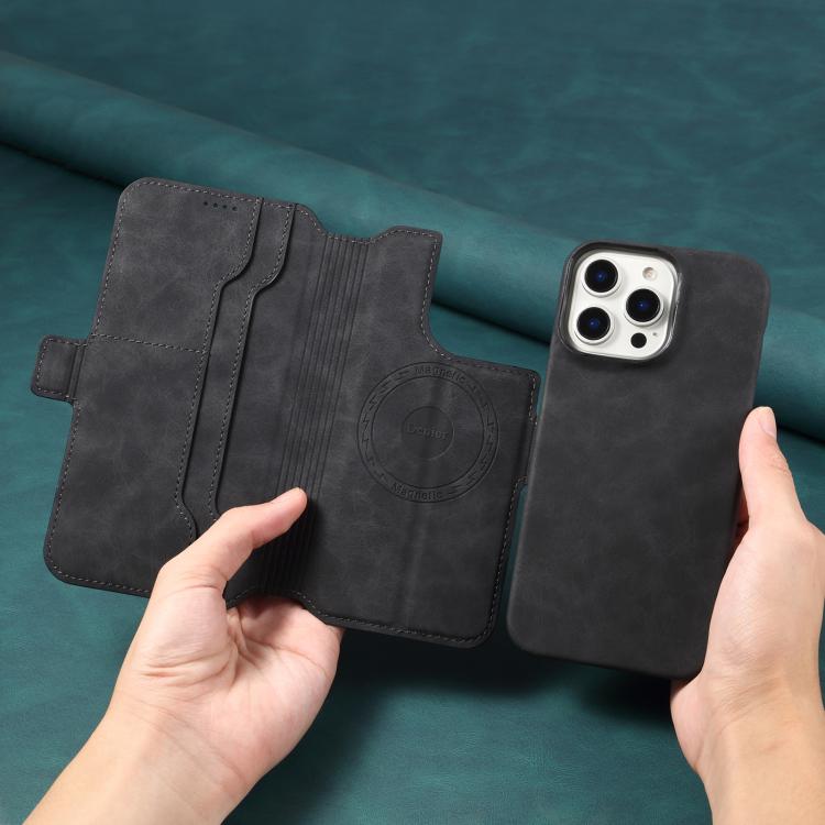 For iPhone 16 Pro Max Denior B07 MagSafe Detachable Leather Phone Case