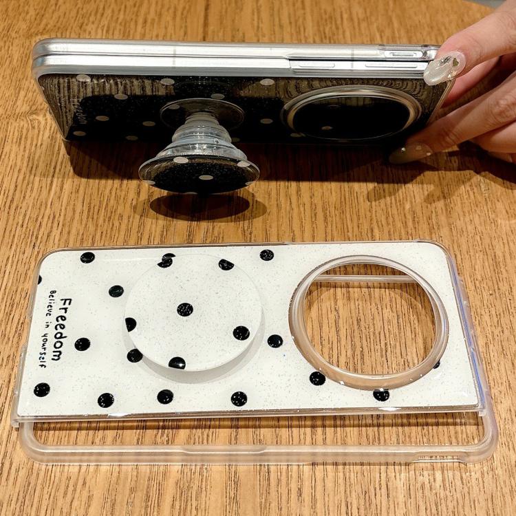 For OPPO Find N5 Glitter Powder Dots Pattern Phone Case with Holder