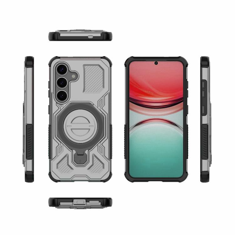 For Samsung Galaxy S25 5G J-20 Solid Color MagSafe Magnetic TPU+PC Phone Case