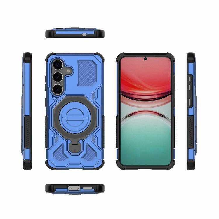 For Samsung Galaxy S25 5G J-20 Solid Color MagSafe Magnetic TPU+PC Phone Case