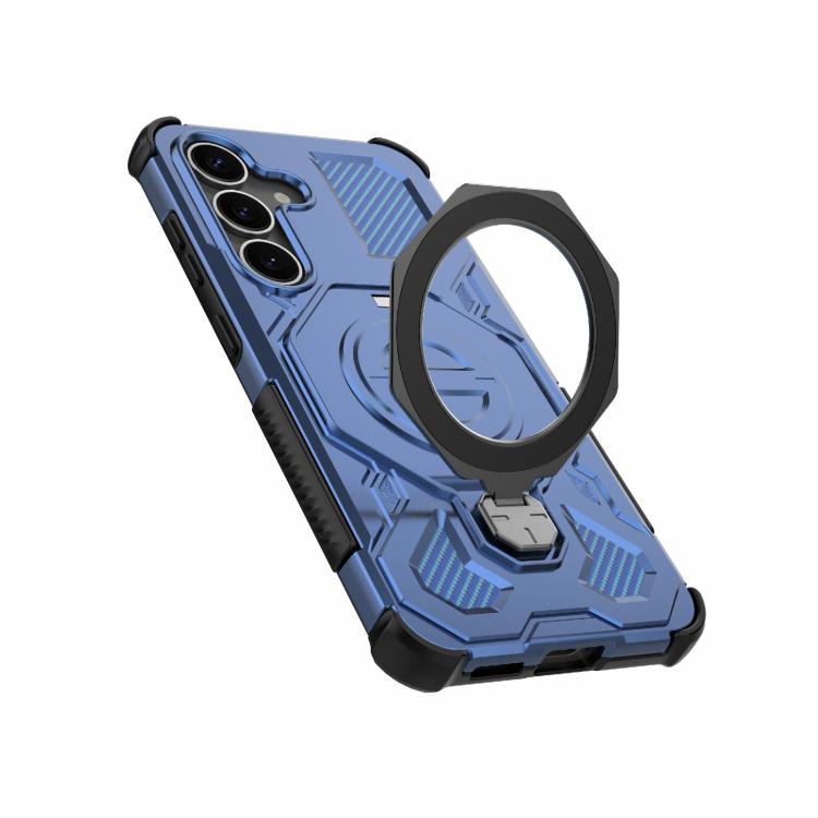 For Samsung Galaxy S25 5G J-20 Solid Color MagSafe Magnetic TPU+PC Phone Case