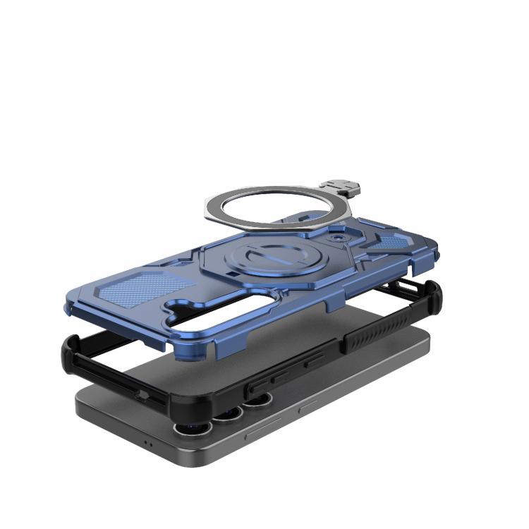 For Samsung Galaxy S25 5G J-20 Solid Color MagSafe Magnetic TPU+PC Phone Case