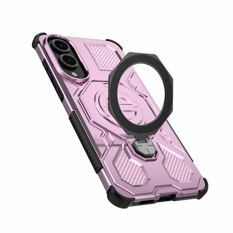 For Samsung Galaxy S25 Edge 5G J-20 Solid Color MagSafe Magnetic TPU+PC Phone Case