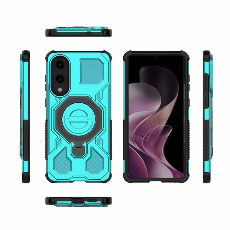 For Samsung Galaxy S25 Edge 5G J-20 Solid Color MagSafe Magnetic TPU+PC Phone Case