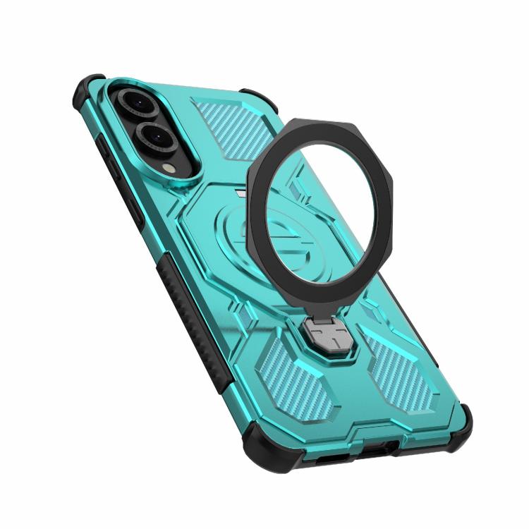 For Samsung Galaxy S25 Edge 5G J-20 Solid Color MagSafe Magnetic TPU+PC Phone Case