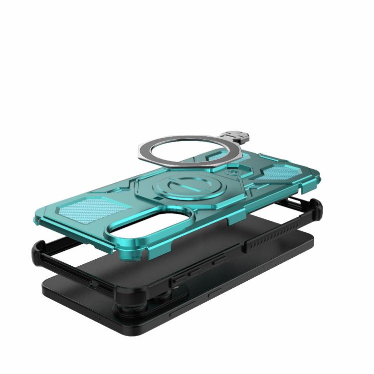 For Samsung Galaxy S25 Edge 5G J-20 Solid Color MagSafe Magnetic TPU+PC Phone Case
