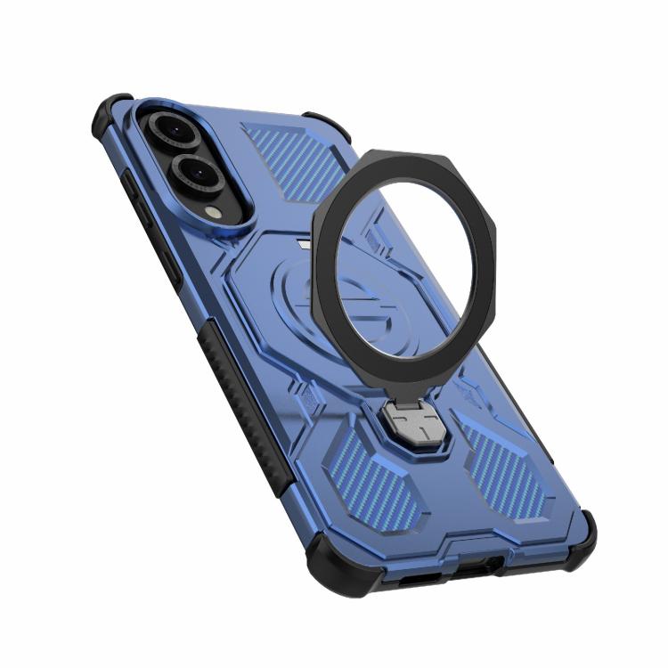 For Samsung Galaxy S25 Edge 5G J-20 Solid Color MagSafe Magnetic TPU+PC Phone Case