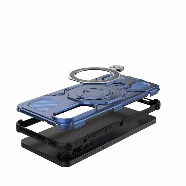 For Samsung Galaxy S25 Edge 5G J-20 Solid Color MagSafe Magnetic TPU+PC Phone Case