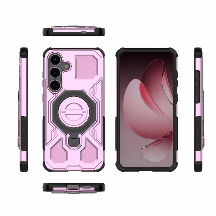 For Samsung Galaxy S25+ 5G J-20 Solid Color MagSafe Magnetic TPU+PC Phone Case