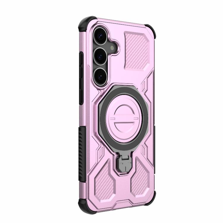 For Samsung Galaxy S25+ 5G J-20 Solid Color MagSafe Magnetic TPU+PC Phone Case