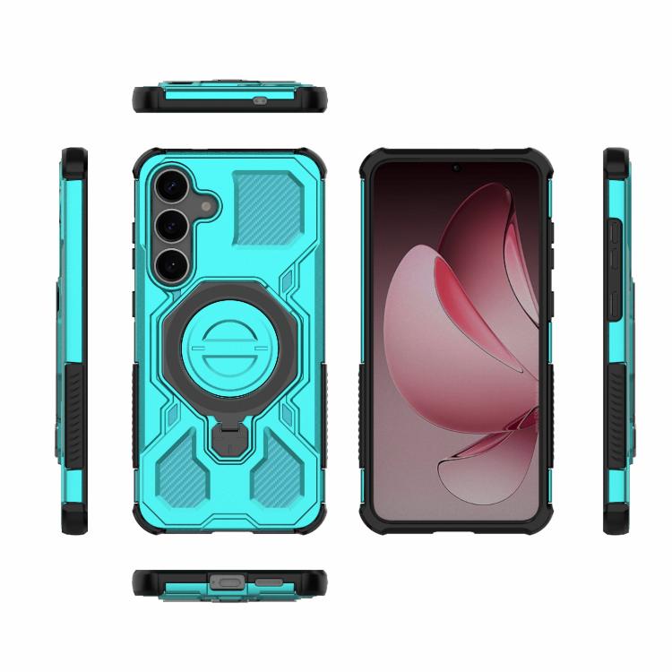 For Samsung Galaxy S25+ 5G J-20 Solid Color MagSafe Magnetic TPU+PC Phone Case