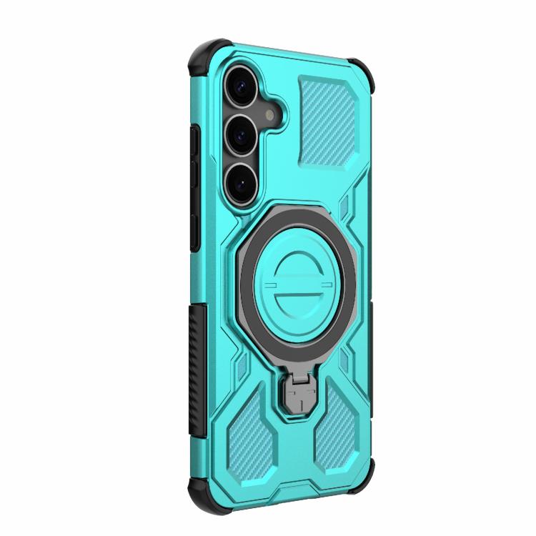 For Samsung Galaxy S25+ 5G J-20 Solid Color MagSafe Magnetic TPU+PC Phone Case