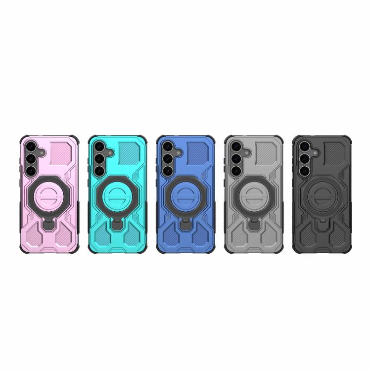 For Samsung Galaxy S25+ 5G J-20 Solid Color MagSafe Magnetic TPU+PC Phone Case