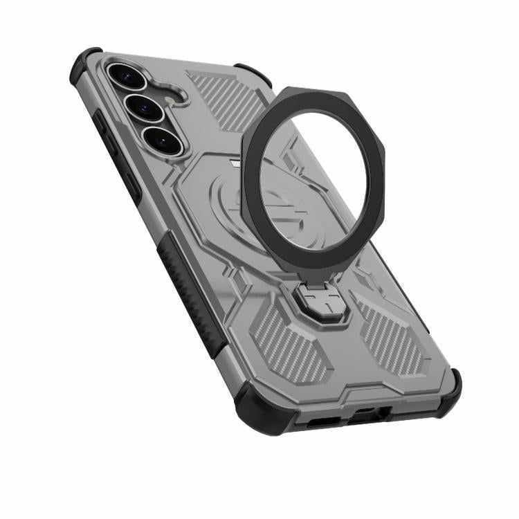 For Samsung Galaxy S25+ 5G J-20 Solid Color MagSafe Magnetic TPU+PC Phone Case