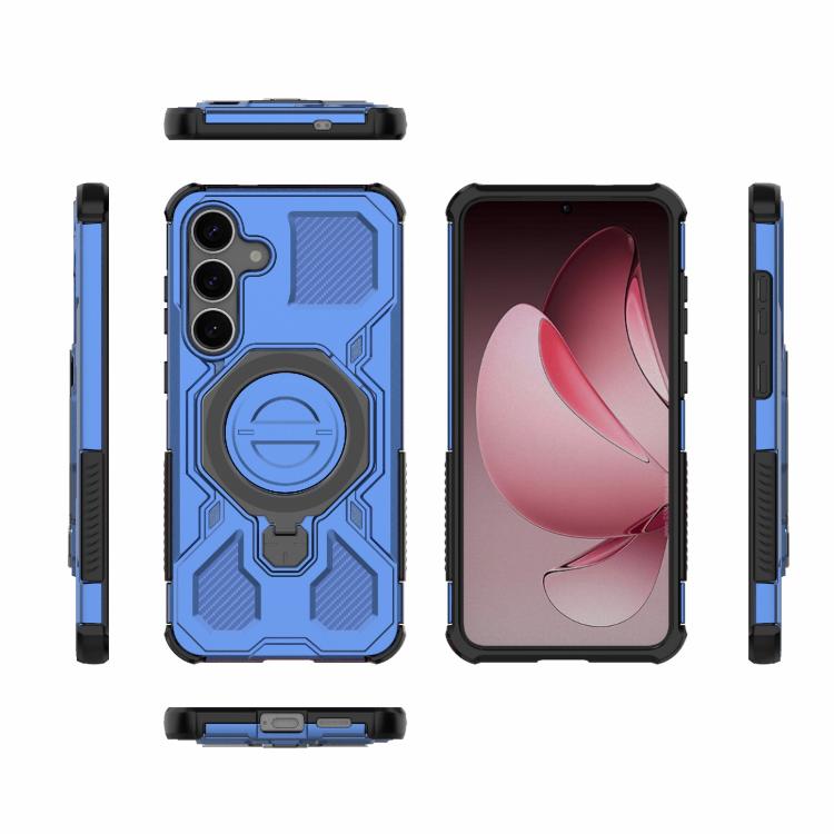 For Samsung Galaxy S25+ 5G J-20 Solid Color MagSafe Magnetic TPU+PC Phone Case