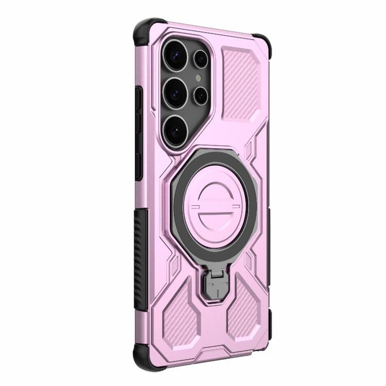 For Samsung Galaxy S25 Ultra 5G J-20 Solid Color MagSafe Magnetic TPU+PC Phone Case