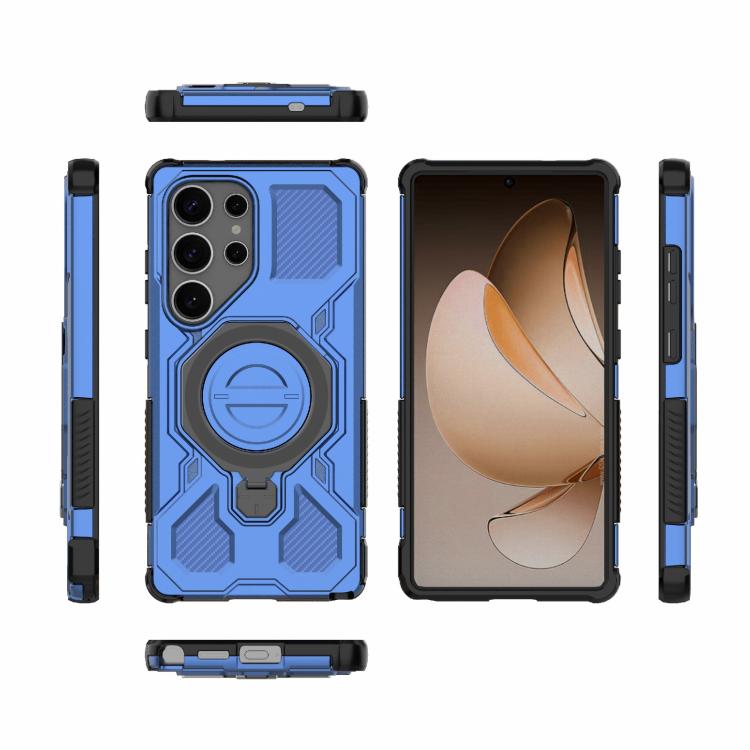 For Samsung Galaxy S25 Ultra 5G J-20 Solid Color MagSafe Magnetic TPU+PC Phone Case