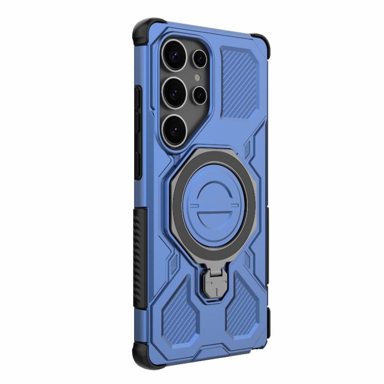 For Samsung Galaxy S25 Ultra 5G J-20 Solid Color MagSafe Magnetic TPU+PC Phone Case