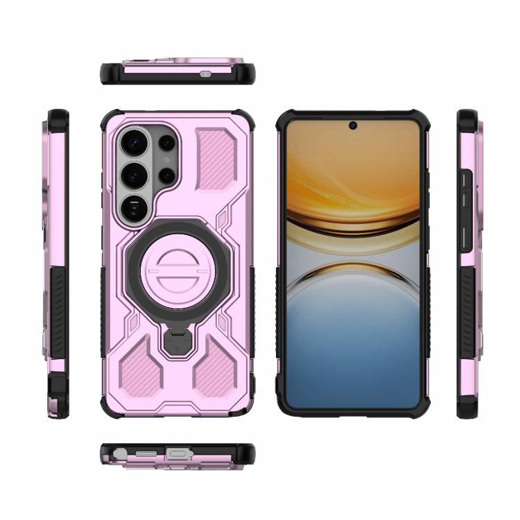 For Samsung Galaxy S26 Ultra 5G J-20 Solid Color MagSafe Magnetic TPU+PC Phone Case