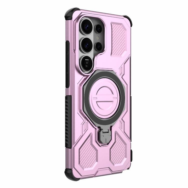 For Samsung Galaxy S26 Ultra 5G J-20 Solid Color MagSafe Magnetic TPU+PC Phone Case