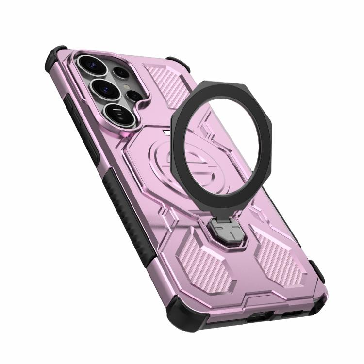 For Samsung Galaxy S26 Ultra 5G J-20 Solid Color MagSafe Magnetic TPU+PC Phone Case