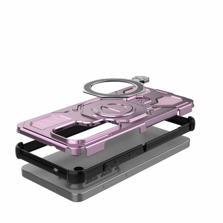 For Samsung Galaxy S26 Ultra 5G J-20 Solid Color MagSafe Magnetic TPU+PC Phone Case
