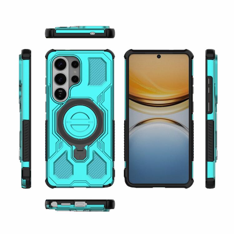 For Samsung Galaxy S26 Ultra 5G J-20 Solid Color MagSafe Magnetic TPU+PC Phone Case