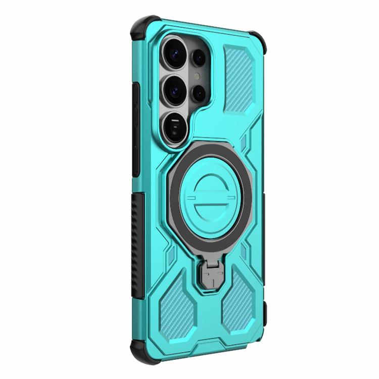 For Samsung Galaxy S26 Ultra 5G J-20 Solid Color MagSafe Magnetic TPU+PC Phone Case