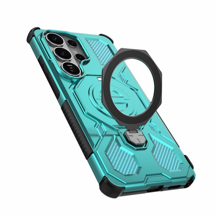 For Samsung Galaxy S26 Ultra 5G J-20 Solid Color MagSafe Magnetic TPU+PC Phone Case