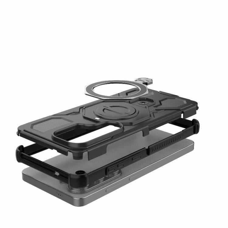 For Samsung Galaxy S26 Ultra 5G J-20 Solid Color MagSafe Magnetic TPU+PC Phone Case