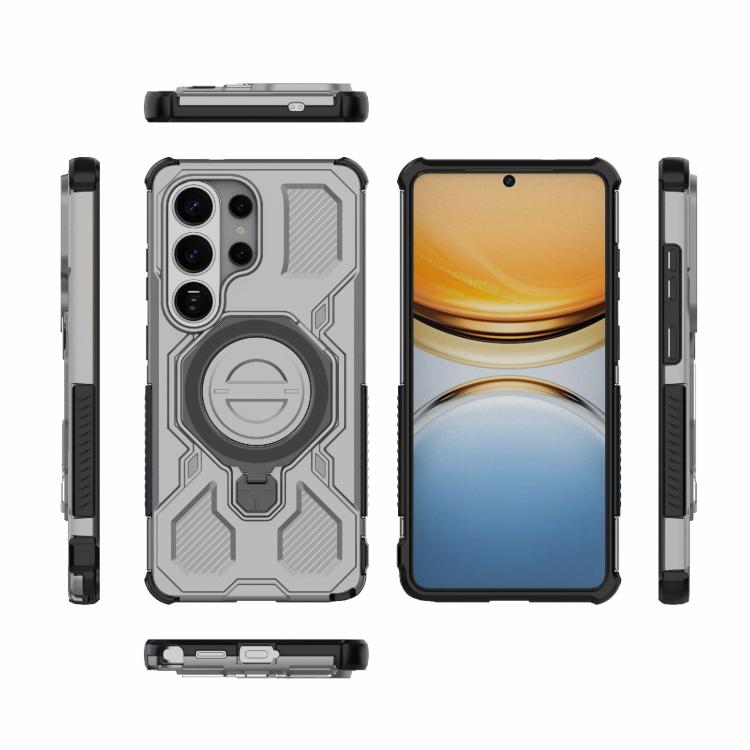 For Samsung Galaxy S26 Ultra 5G J-20 Solid Color MagSafe Magnetic TPU+PC Phone Case