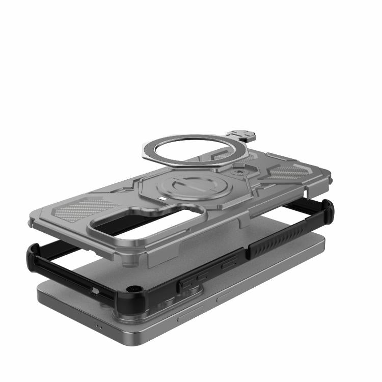For Samsung Galaxy S26 Ultra 5G J-20 Solid Color MagSafe Magnetic TPU+PC Phone Case