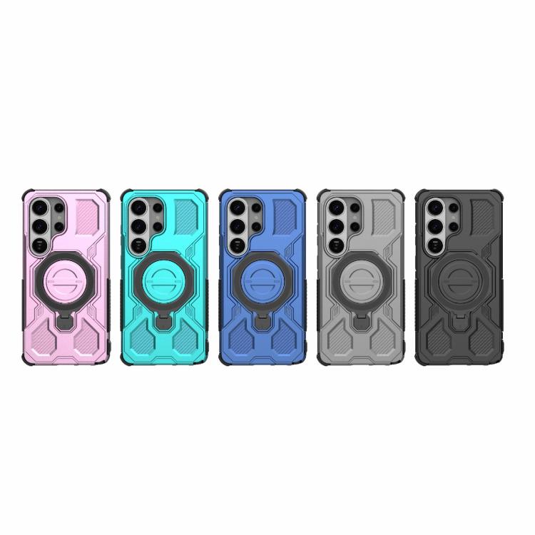 For Samsung Galaxy S26 Ultra 5G J-20 Solid Color MagSafe Magnetic TPU+PC Phone Case