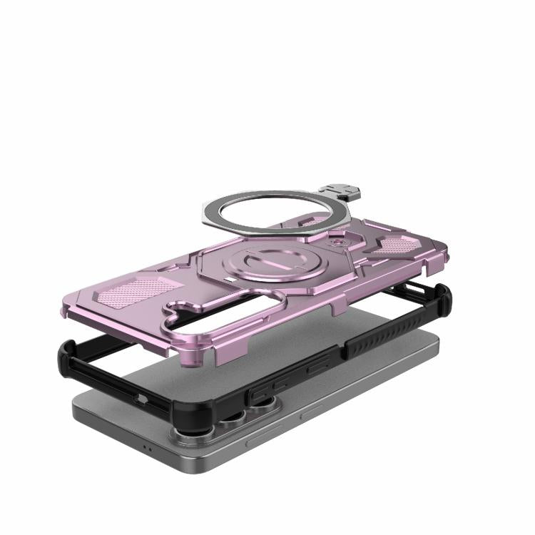 For Samsung Galaxy S26 5G J-20 Solid Color MagSafe Magnetic TPU+PC Phone Case