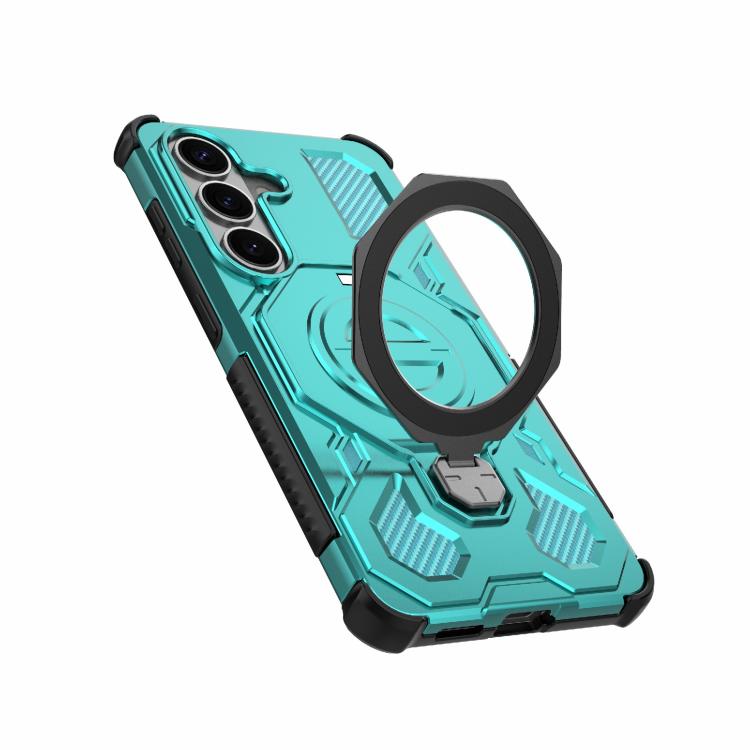 For Samsung Galaxy S26 5G J-20 Solid Color MagSafe Magnetic TPU+PC Phone Case