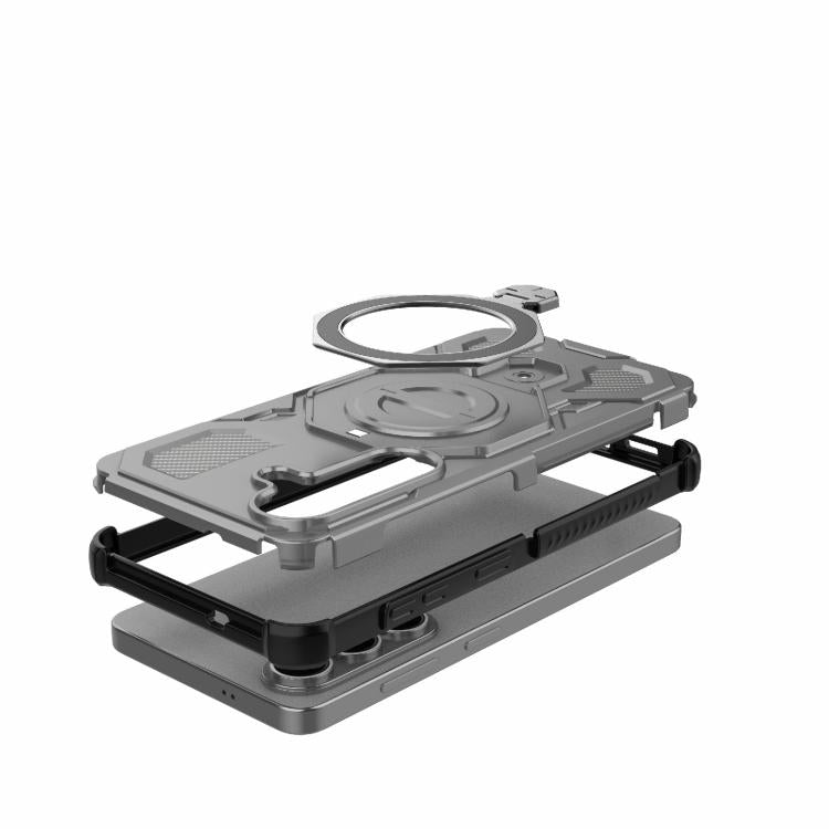 For Samsung Galaxy S26 5G J-20 Solid Color MagSafe Magnetic TPU+PC Phone Case