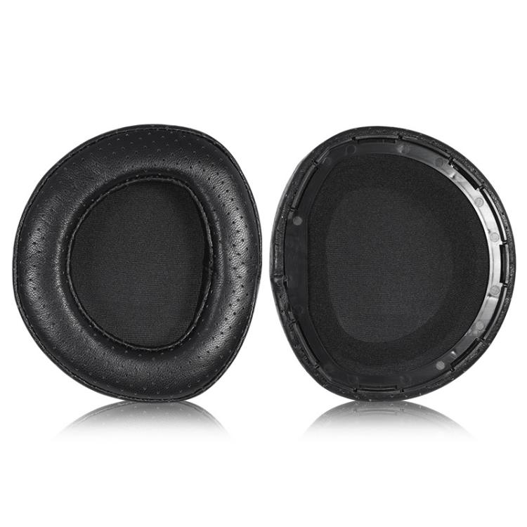 1 Pair Snap-on Replacement Earpads For Sennheiser HD800 / HD800S, Material:Lambskin Perforated Stitching - Black