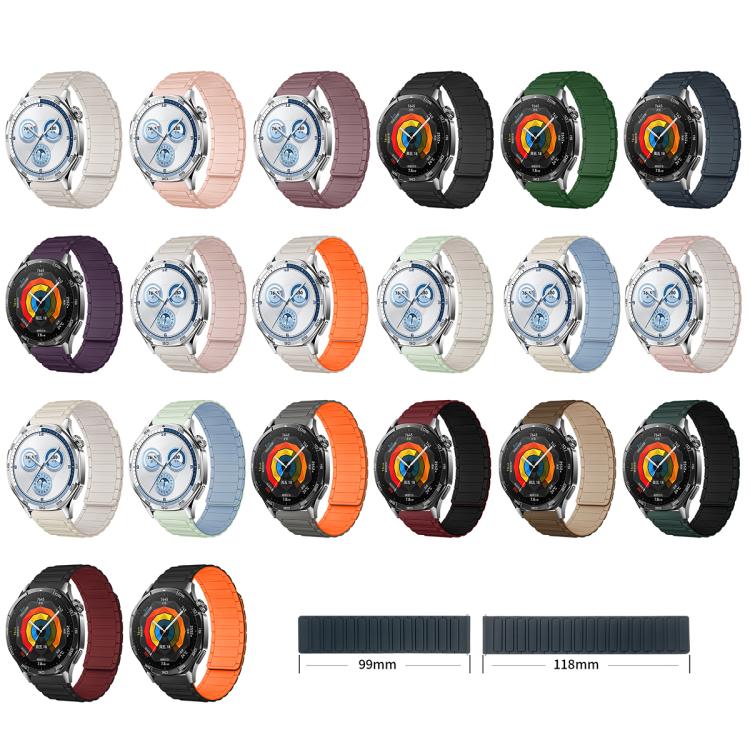 20mm Tri-beads Magnetic Silicone Watch Band