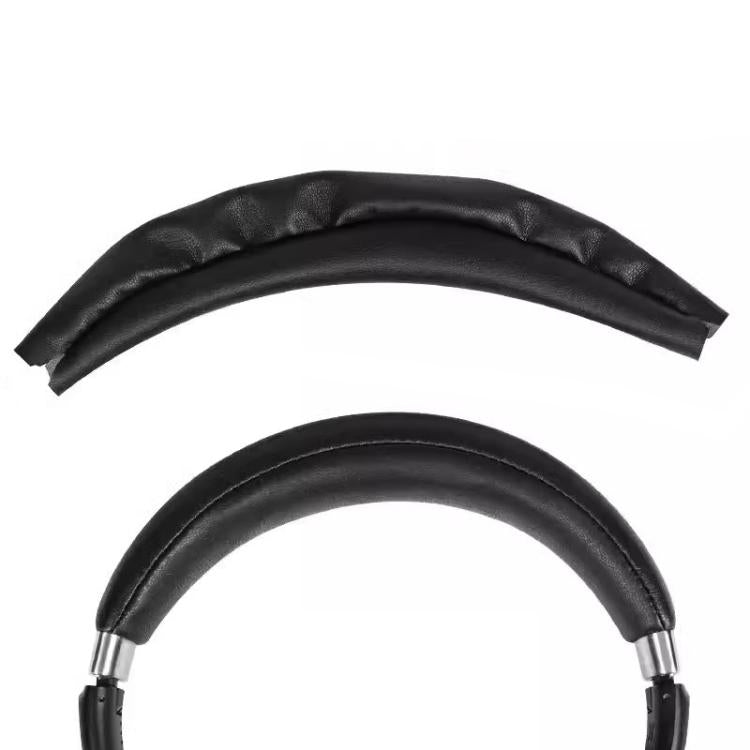 Headphone Head Beam Protective Cover For Sennheiser PXC550 / PXC480 / MB660 - Protein Leather Black