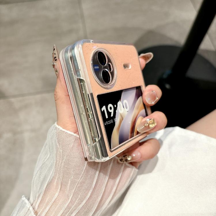 For vivo X Flip Glitter Powder Dots Pattern Phone Case with Holder
