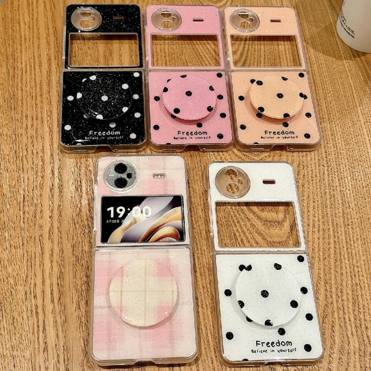 For vivo X Flip Glitter Powder Dots Pattern Phone Case with Holder