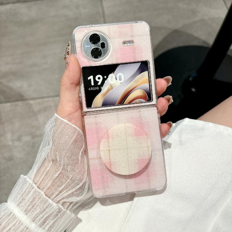 For vivo X Flip Glitter Powder Dots Pattern Phone Case with Holder