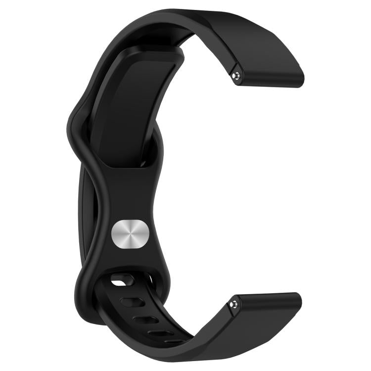 For Xiaomi Mi Band 8 Butterfly Buckle Silicone Watch Band with Transparent Case