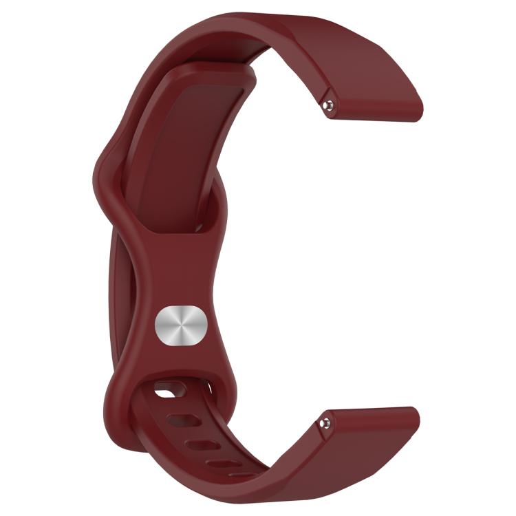 For Xiaomi Mi Band 8 Butterfly Buckle Silicone Watch Band with Transparent Case