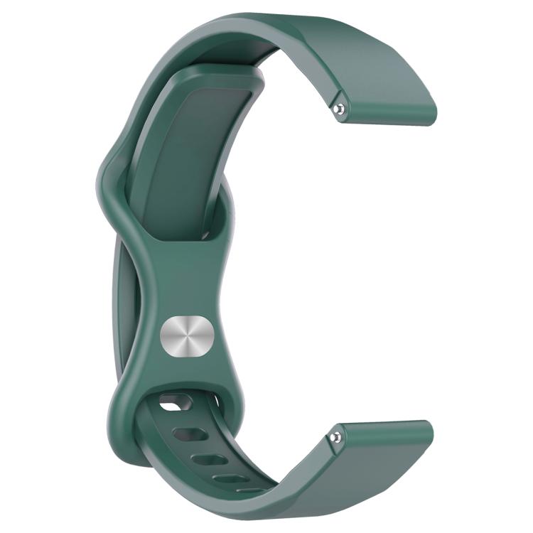 For Xiaomi Mi Band 8 Butterfly Buckle Silicone Watch Band with Transparent Case