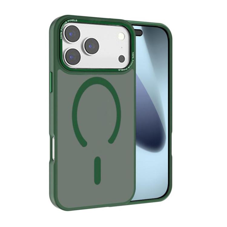 For iPhone 17 Pro Max Kalebol Metal Lens Frame MagSafe Frosted PC Phone Case
